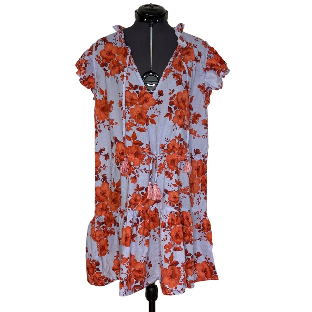 Bindu Cotton Tie Waist Mini Dress